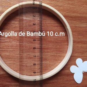 Argolla De Bambú 10 cm.