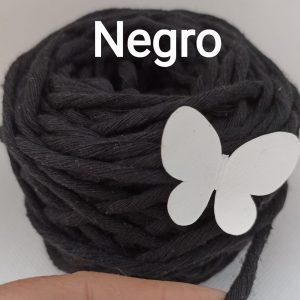Polycotton Negro 3 m.m. 30 mts.