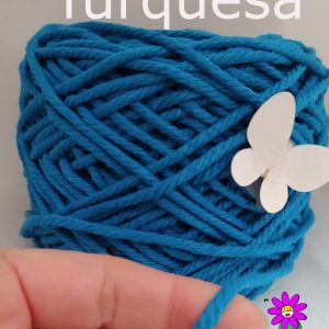 Algodón Torcido Color Turquesa