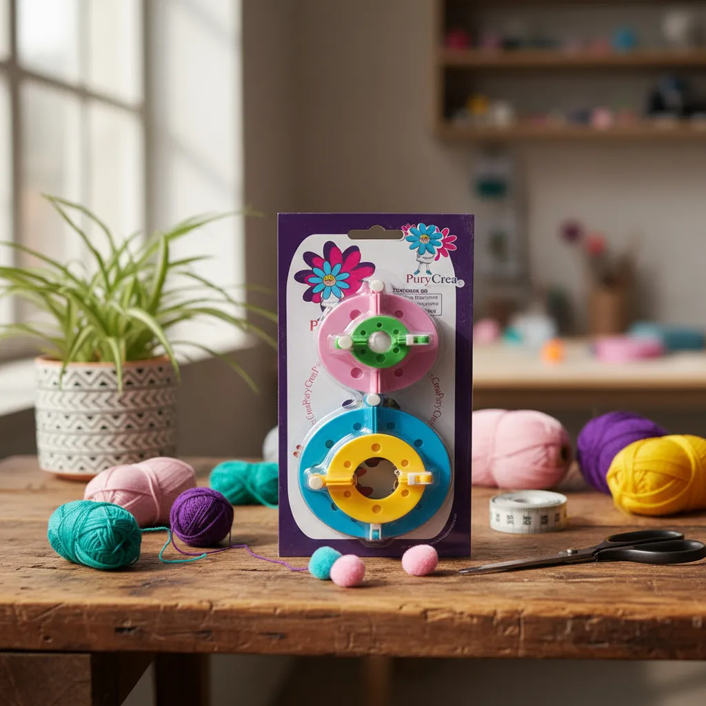 Kit Para Hacer Pompones 4 Tamaños