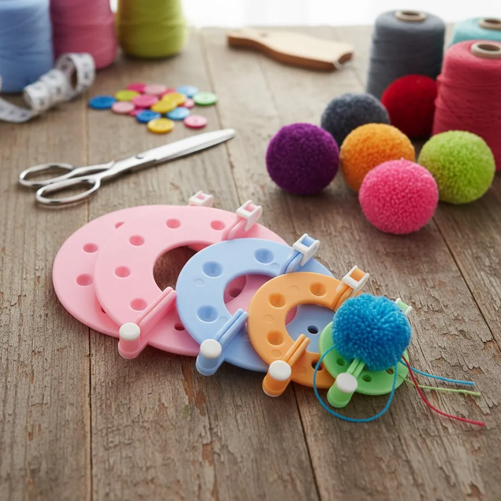 Kit Para Hacer Pompones 4 Tamaños - Imagen 3
