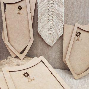 Molde Para Cortar Plumas 3 Medidas