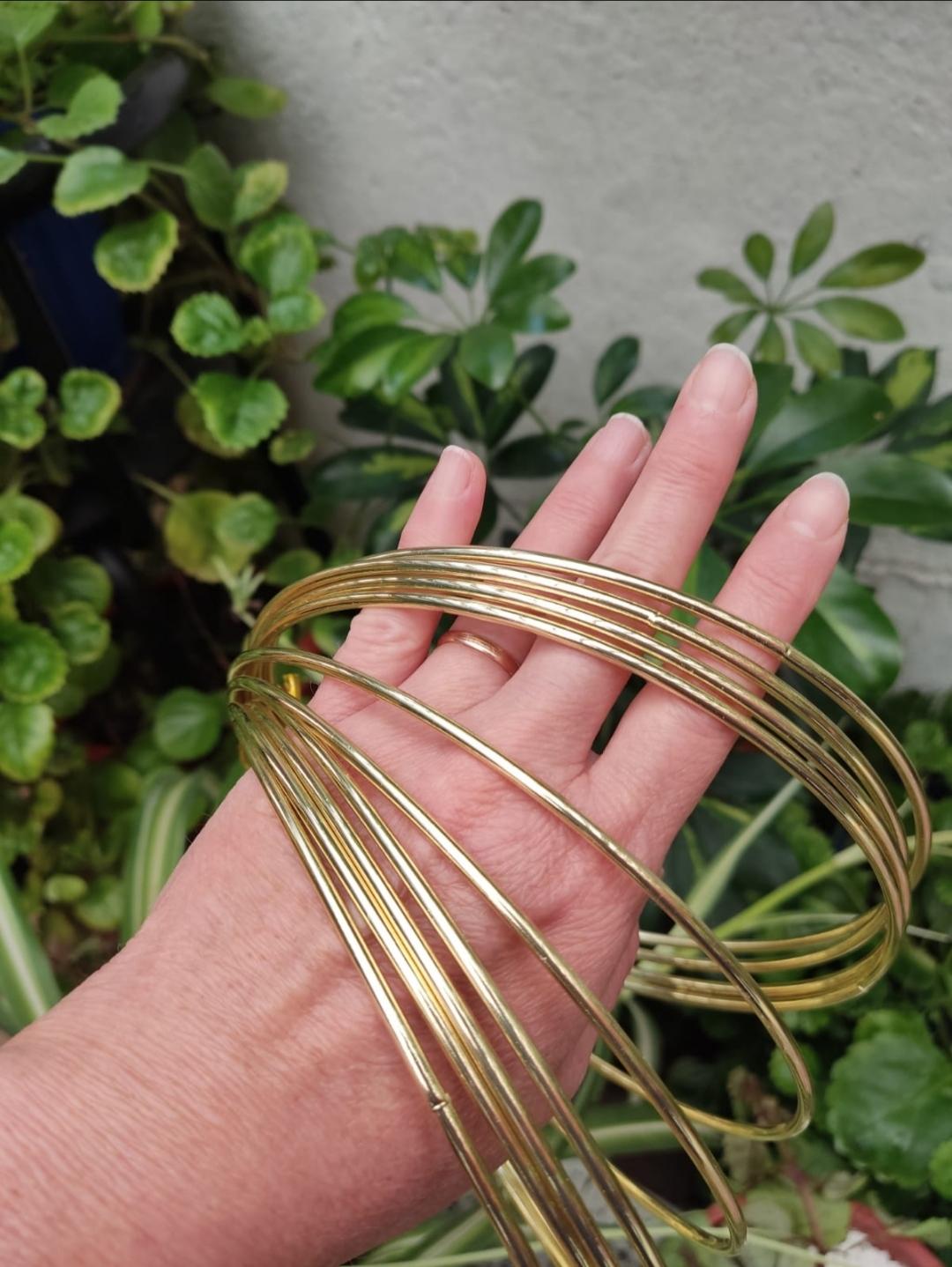 Argollas Metálicas Doradas