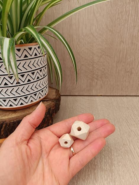 Cuentas de Madera Hexagonales
