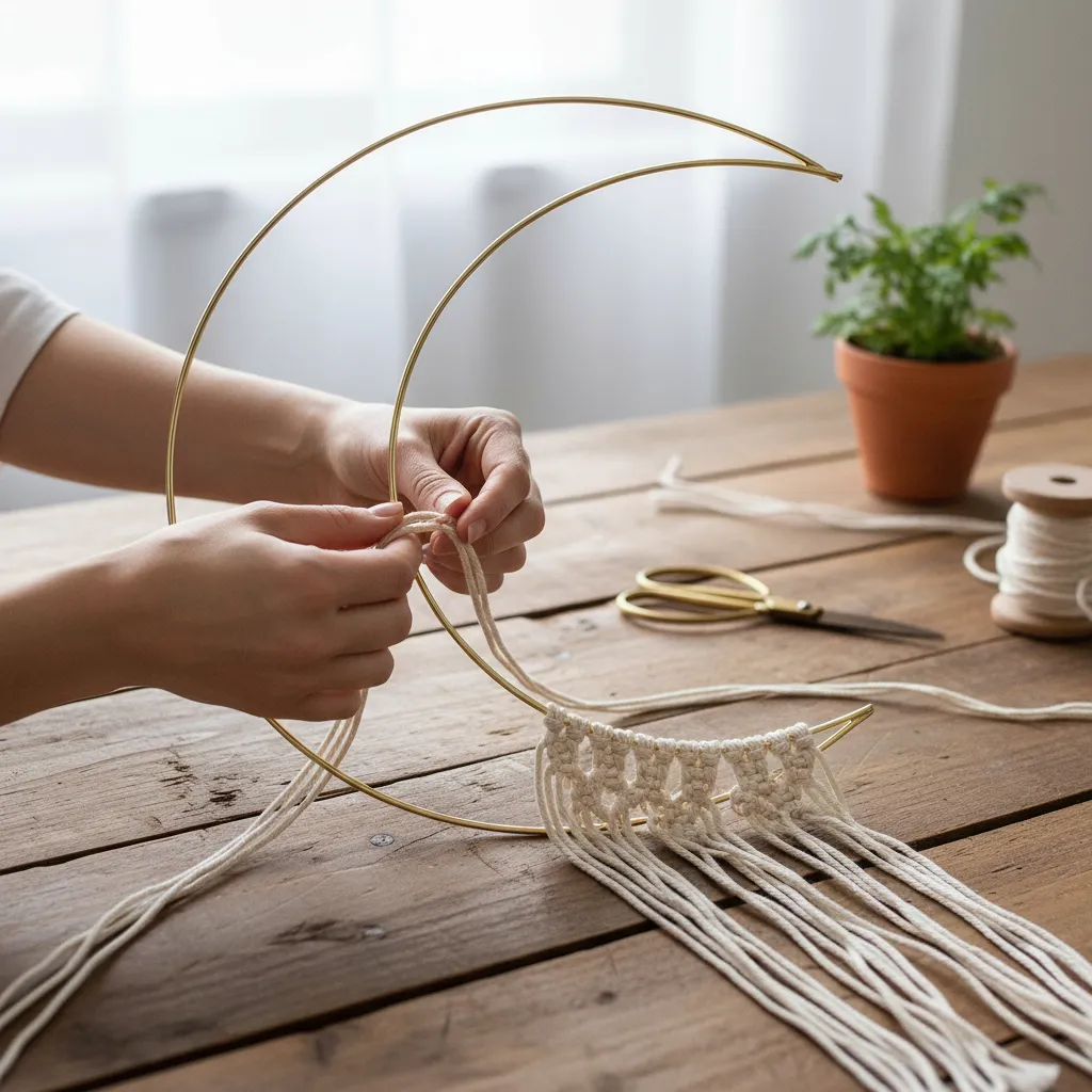 Luna Metálica Dorada Grande