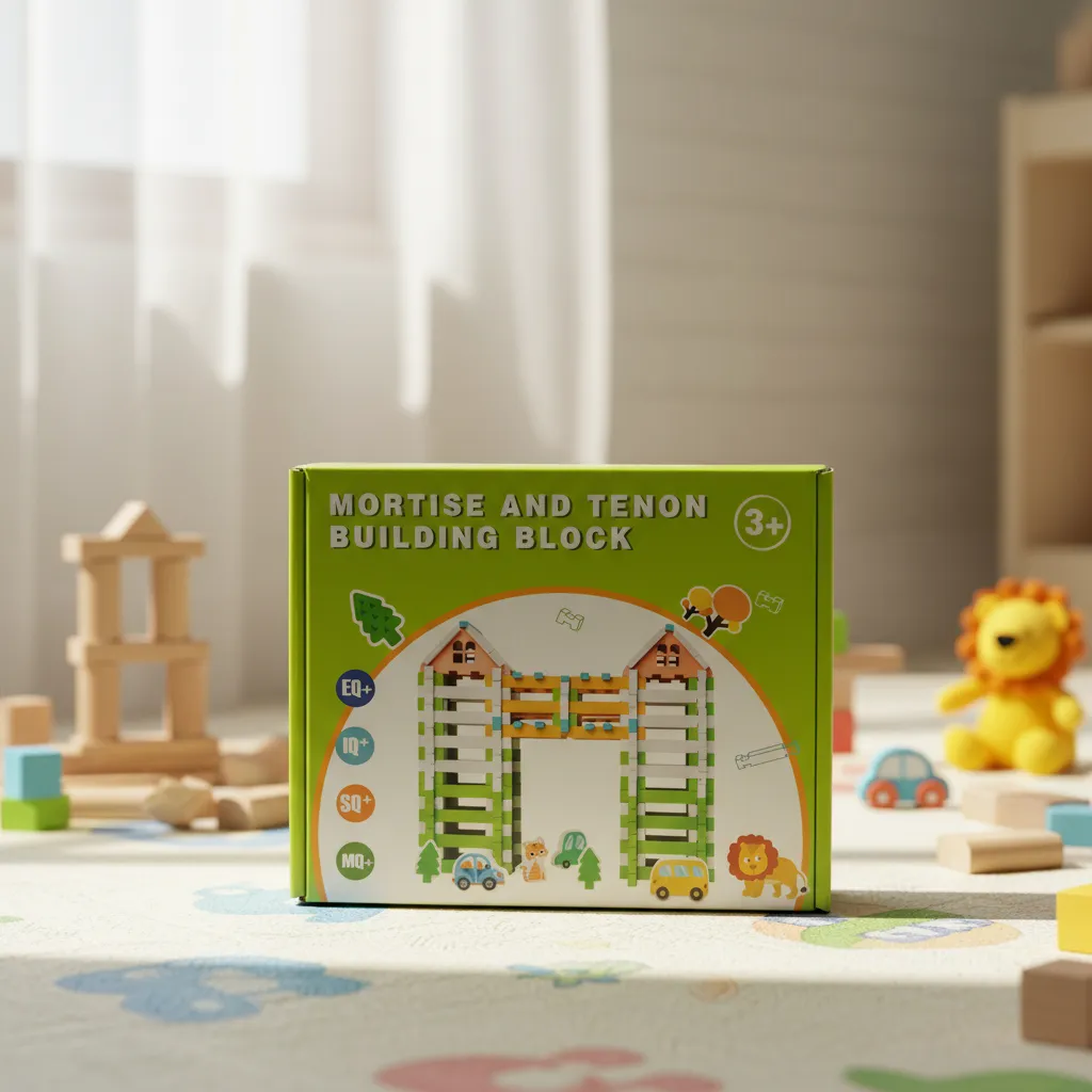 Juego Bloques De Construcción De Madera, Linea Montessori