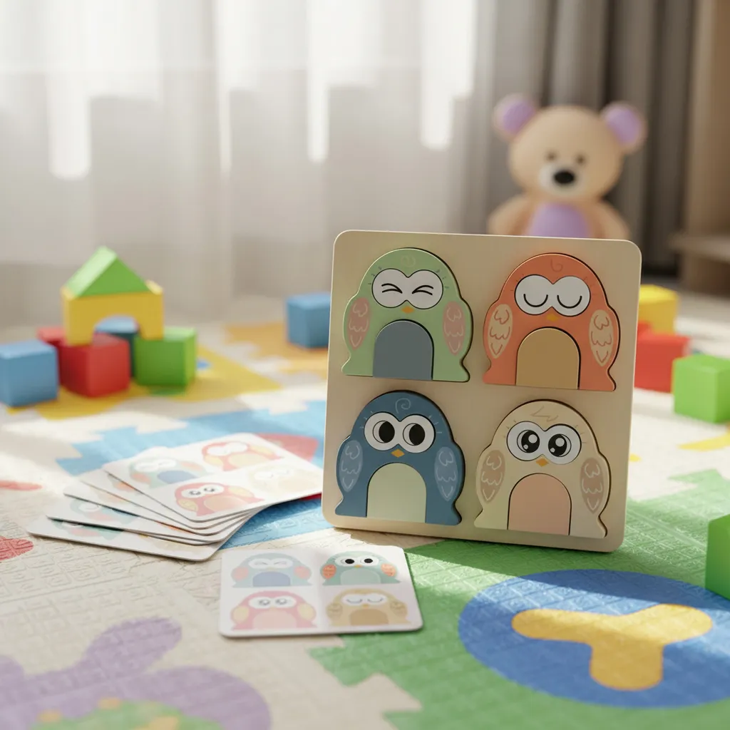 Juego Rompecabezas Búho, Línea Montessori