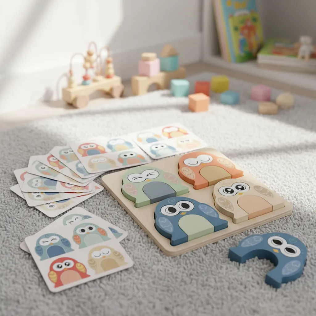 Juego Rompecabezas Búho, Línea Montessori