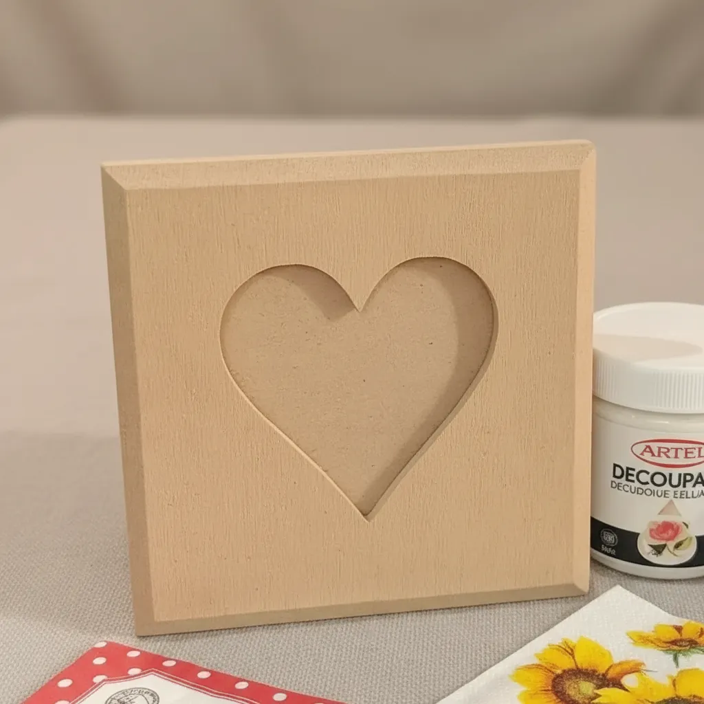Kit de Inicio Decoupage Caja Corazón