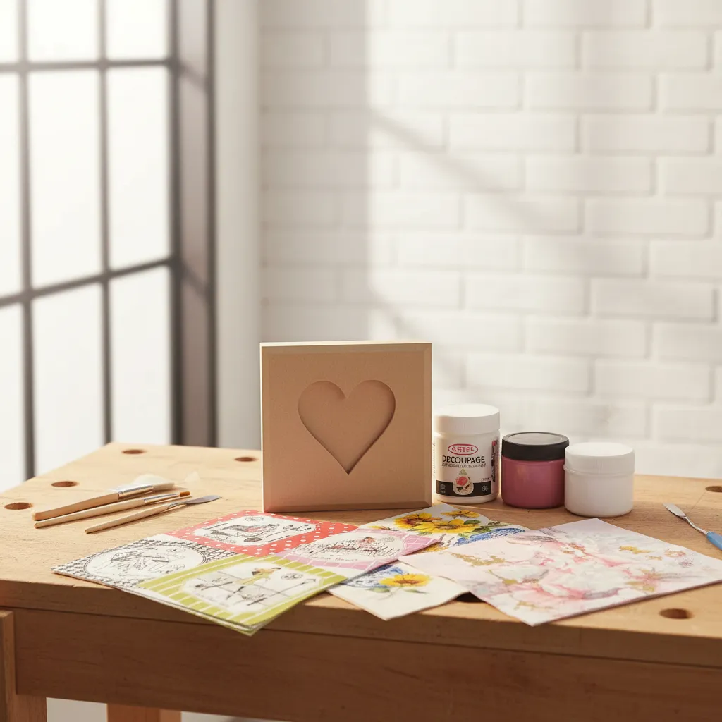 Kit de Inicio Decoupage Caja Corazón - Imagen 3