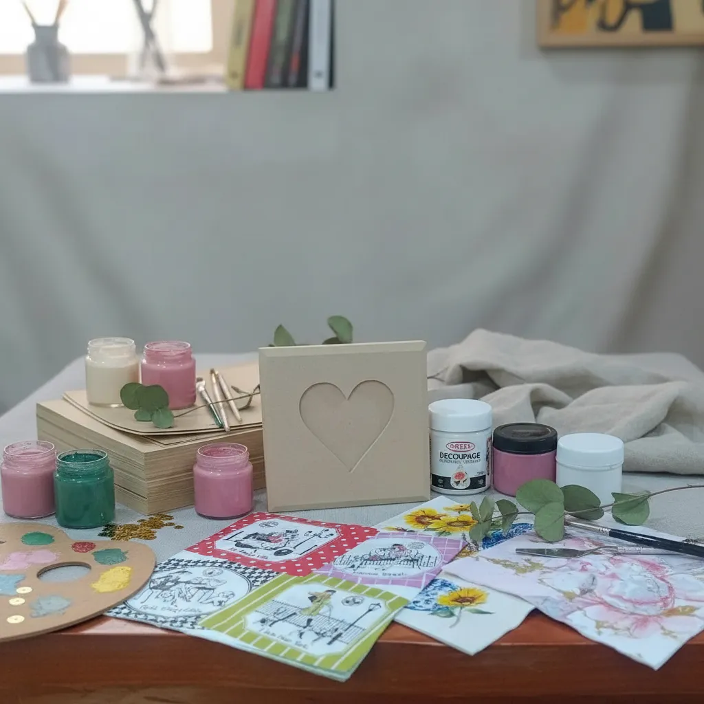 Kit de Inicio Decoupage Caja Corazón - Imagen 5