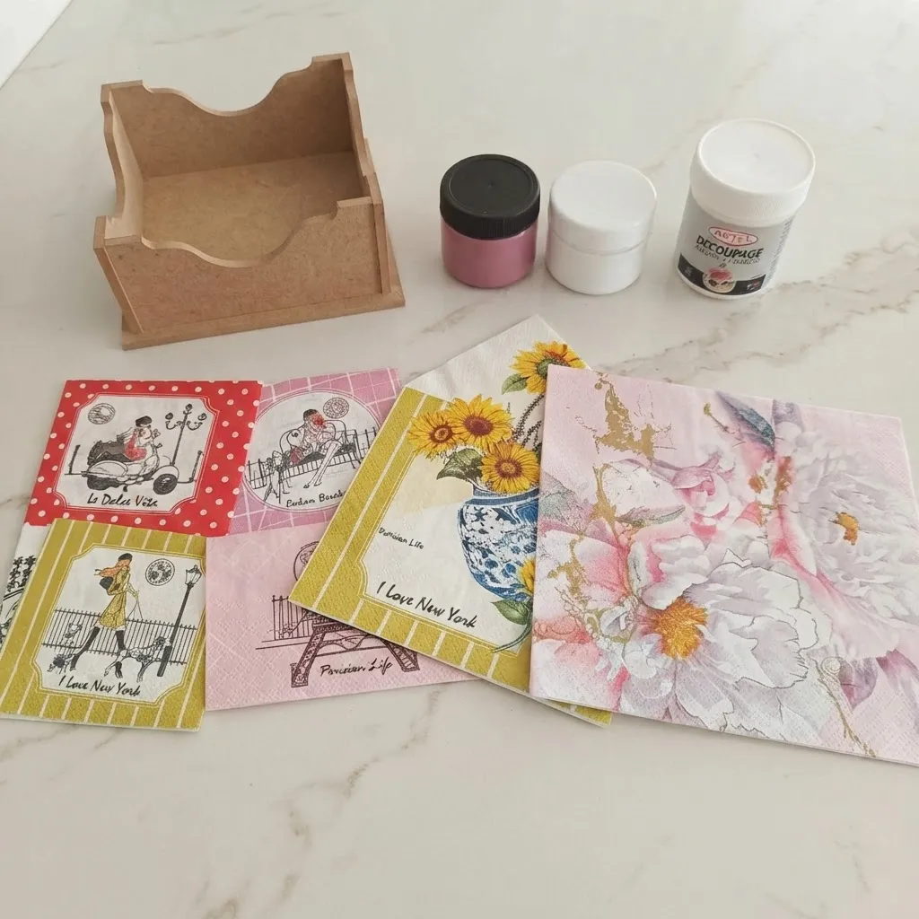 Kit Inicio Decoupage Servilletero