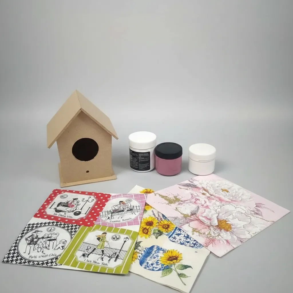 Kit de Inicio Decoupage Casa Pajarito - Imagen 4